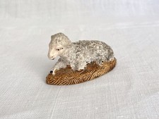 MOUTON BREBIS ANCIEN SANTON DE CRÈCHE DE NOËL DEVINEAU VINTAGE HAUTEUR 3 cm