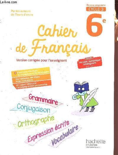 Cahier français nouveau - cahier, de