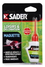 Colle transparente spécial maquette modélisme 30ML SADER