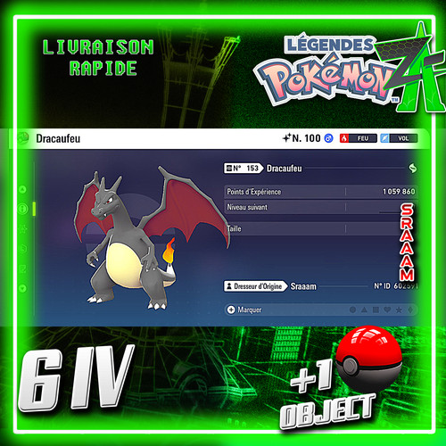 Dracaufeu charizard shiny - ✨dracaufeu,
