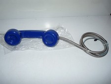 ancien combiné bleu / neuf / publiphone cabine téléphonique / france télécom