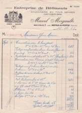 86 VIENNE MAVAULT, macon, MERGAULT 1945 batiment, travaux