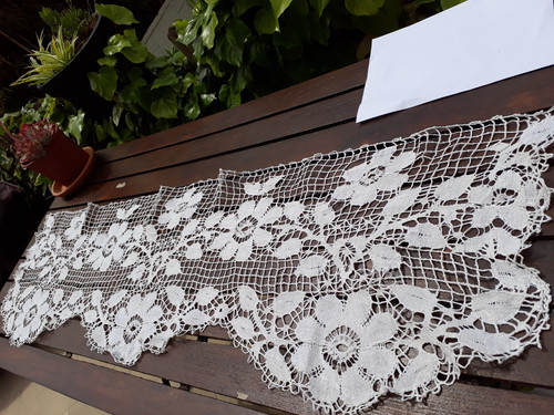 Large volant dentelle fuseaux - large,