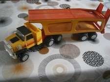 JOUET ANCIEN CAMION PORTE AUTO JOUSTRA VINTAGE