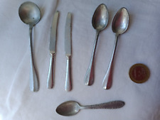DINETTE POUPEE ANCIEN COUVERT metal CUILLERES LOUCHE COUTEAUX