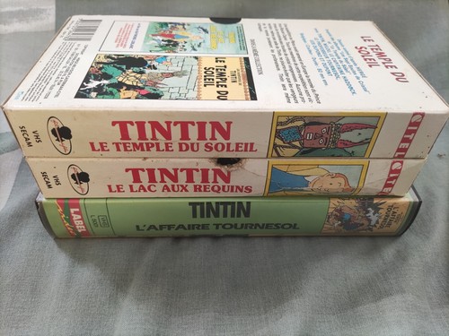 Tintin lot vidéo cassette vhs - vidéo,