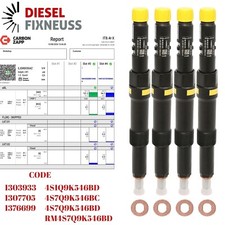 4x Tdi Ford Mondeo Jaguar X Type 2.0 TDCI Diesel Carburant Injecteur EJDR00504Z