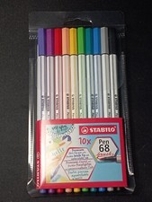 Lot 10 Crayons stabilo pen 68 brush - Neuf