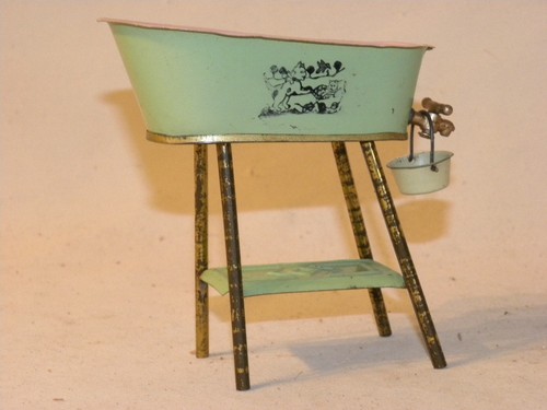 Jouet ancien tole baignoire - jouet,