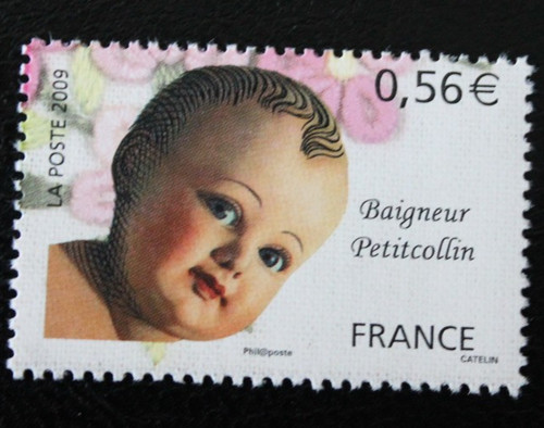 Timbre france baigneur - timbre,