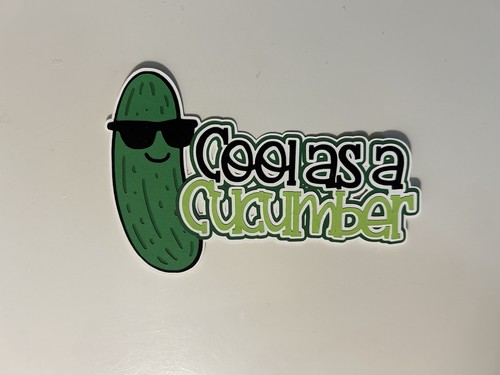 Cool cucumber scrapbook - cool,