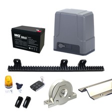Kit de motorisation SLID'UP MC500 avec rails et galets pour portail coulissant