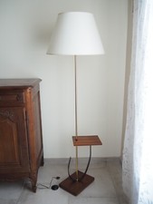 Lampadaire Scandinave en teck et métal des années 1960-1970