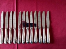 12 Couteaux à Entremet en métal argenté Chardior modèle Filet