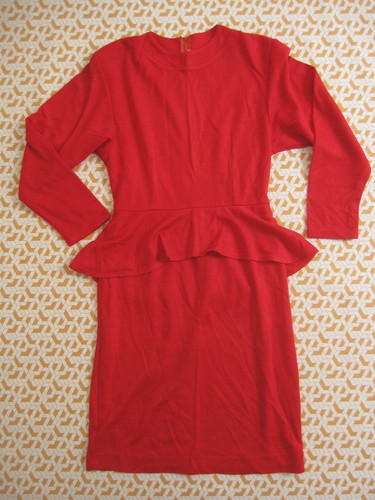 Robe vintage rouge - robe,