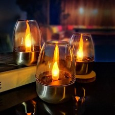 Lampe bougie LED solaire