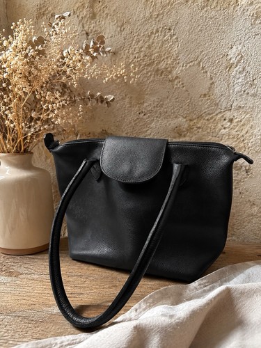 Sac main cuir - à,