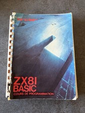 Manuel ZX81 Basic Cours De Programmation Sinclair Vintage 