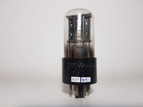 6sn7gt sylvania black plates - sylvania,