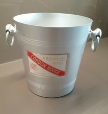 Seau à champagne aluminium vintage CORDON ROUGE G.H. MUMM Reims