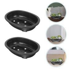  3 Pcs Pot De Fleur Exterieur Plastique Pots Balcon Grand Jardinière