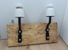 Porte-Manteaux Isolateurs Porcelaine EDF Outils Anciens Patères Déco Loft 