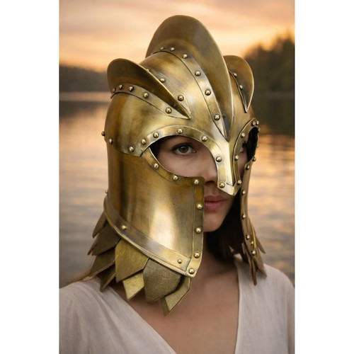 Casque spartiate bronze - casque, en