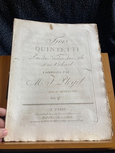 Ignace pleyel trois - trois, quintetti