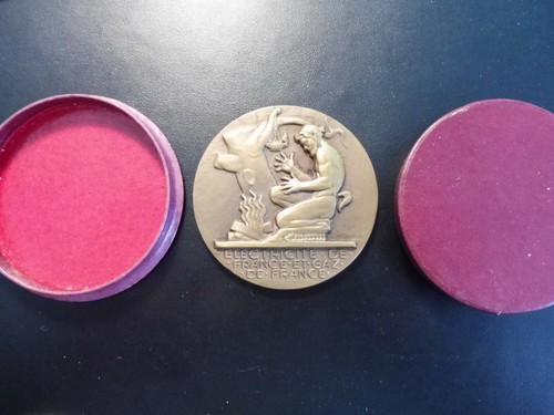 Superbe médaille edf gaz - mÉdaille,