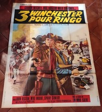 Ancienne affiche cinéma  TROIS WINCHESTERS POUR RINGO  1972  western spaghetti 