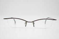 Lunettes Vintage Theo Belgique Electra Glyde 98 Bronze Monture Demi-Ronde