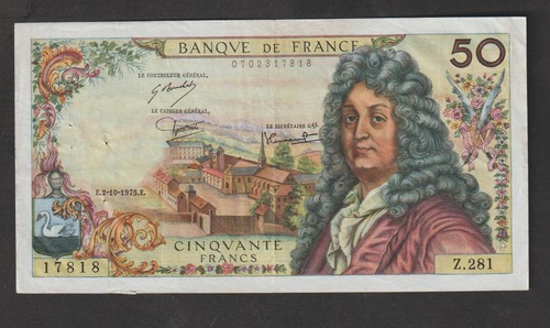 Billet francs racine du - de, 50