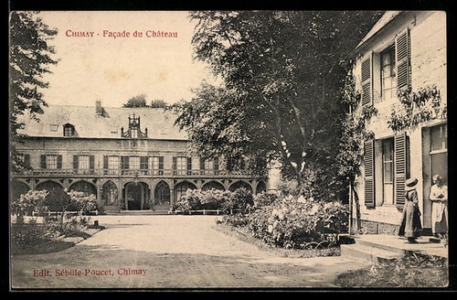 Cpa chimay facade château - cpa, chimay,