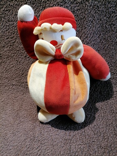 Doudou peluche clown - doudou, jaune