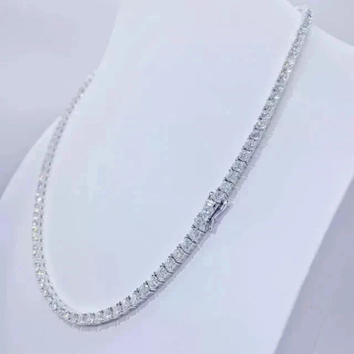 Collier tennis diamant - , taille
