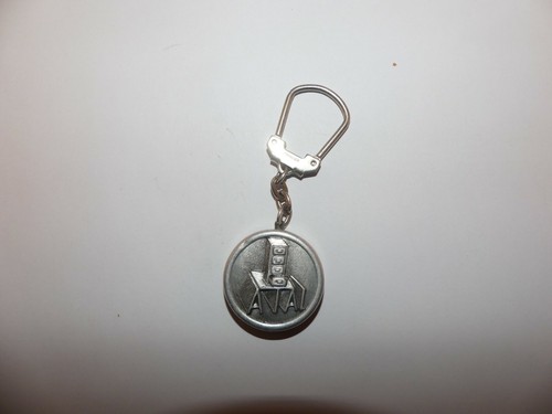 Porte cle métal rond - cle,