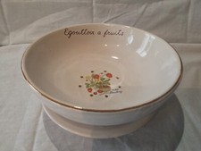 Égouttoir A Fruit Où Fraise Porcelaine Décor Fraisier "Wild Strauberry" Ø 22,5cm