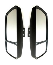 2x Rétroviseur 330x190 ø14-20 pour Camion Bagger Tracteur Baumaschinen Caravanes