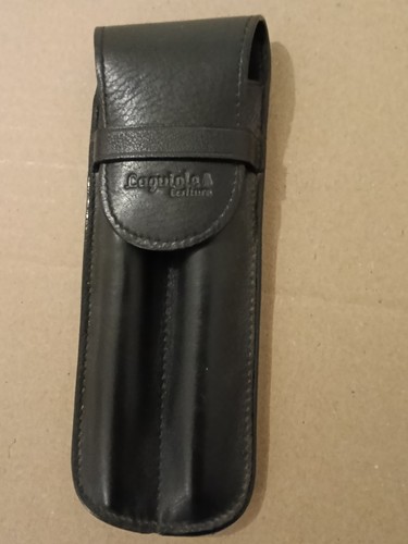 Etui stylos cuir noir - en,