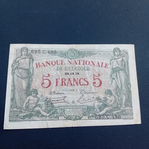 Belgique francs 12 1918 - 5,
