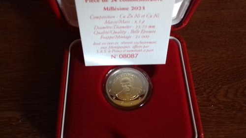 Monaco 2023 euro rainier - euro, be