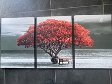 Triptique tableau décoratif  Decoration Murale Salon Moderne sur toile