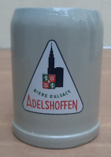CHOPE GRES BIERE ADELSHOFFEN   0.25 L LITRE BIERE ALSACE BRASSERIE TEGESTOPHILE