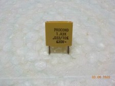 CONDENSATEUR POLYPROPYLENE - PROCOND - TYPE 1.R3X - 22NF - 10% - 630V - NOS