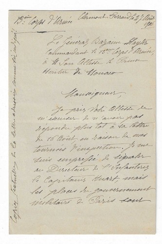 Courrier autographe signé - autographe,