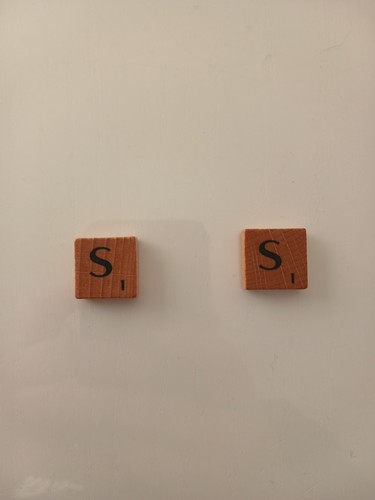 Lettres scrabble bois - lettres, en