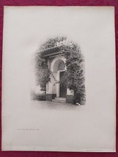 Photogravure Gervais Courtellemont et Cie,Alger: Porte de la Villa Mustapha Rais