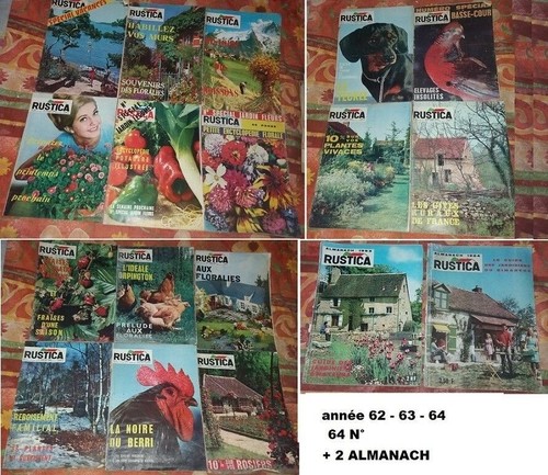 Rustica magazines 1962 1963 - rustica,