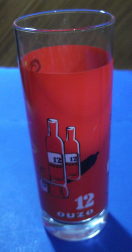 Verre shot ouzo avec - verre,
