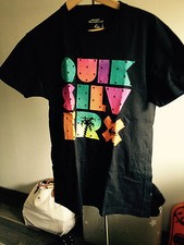 T-shirt NOIR MOTIFS MULTICOLORES TAILLE M MARQUE Quiksilver 